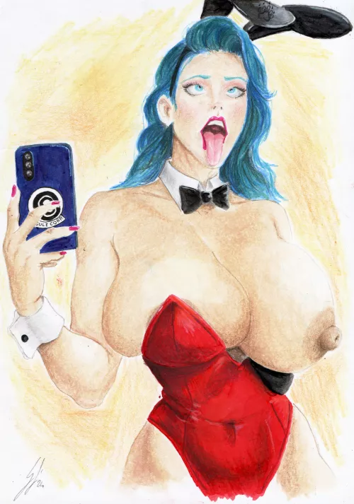 Pinup Bulma by me by bearbareart