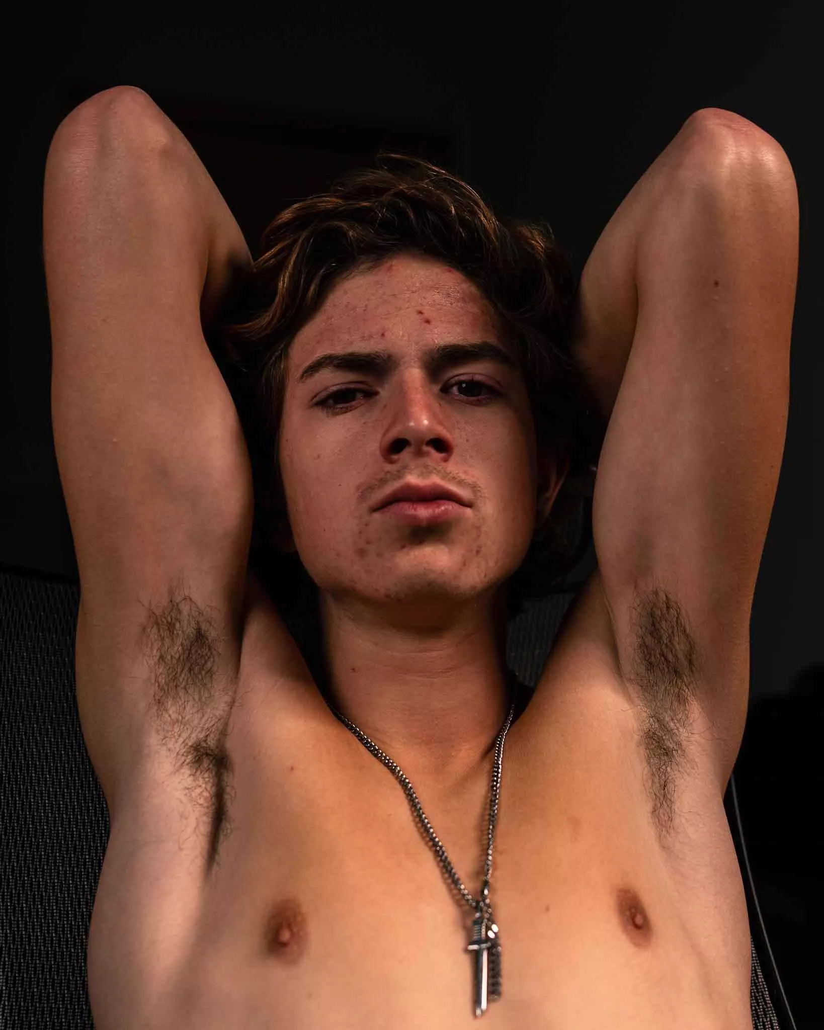 Pits after workouts smell the best, stick your nose in! posted by HighSchoolBullyAyden