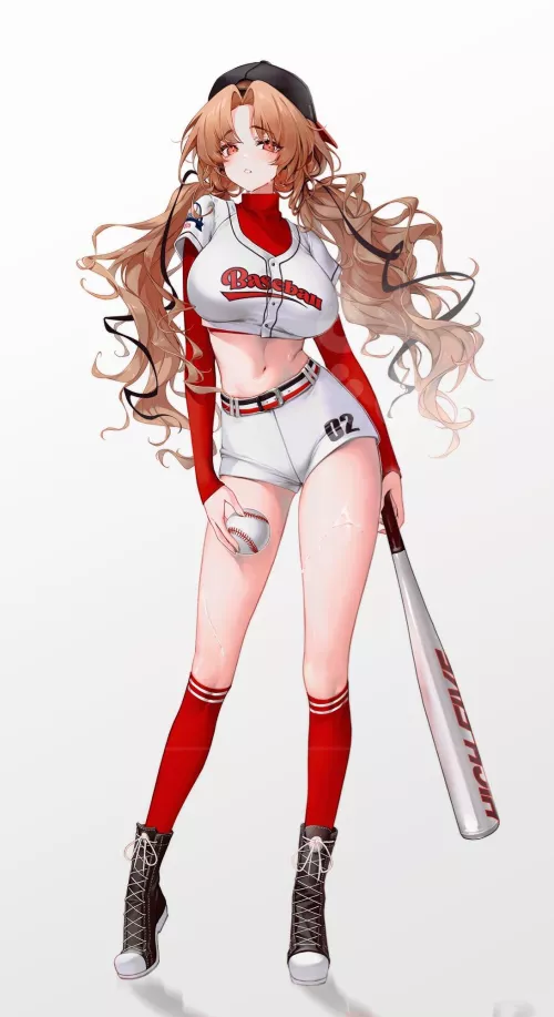 Softball Midriff  by CheetahSperm18