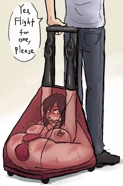 Stop moving slut or we’re going to miss our flight  posted by xdommaster