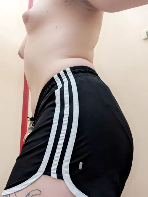 Adidas side stripe 😘 (tgirl) by GeminiRiver