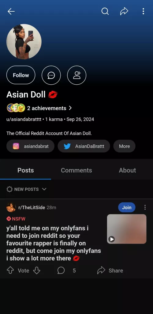 Asian Doll made a reddit account and they are cooking her 😹 by dkkdnfkdkf