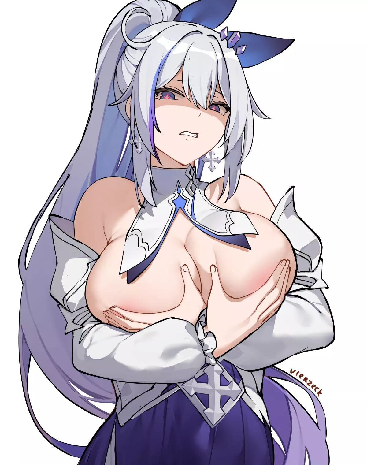 Disgusted Kiana hiding her boobs posted by marxsander2016