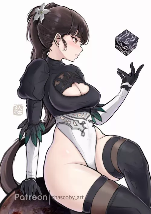 Eve dressed as 2B by xKillua666