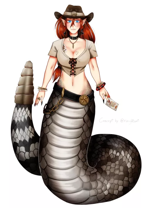 My snake oc if I was a woman by OddSky1101