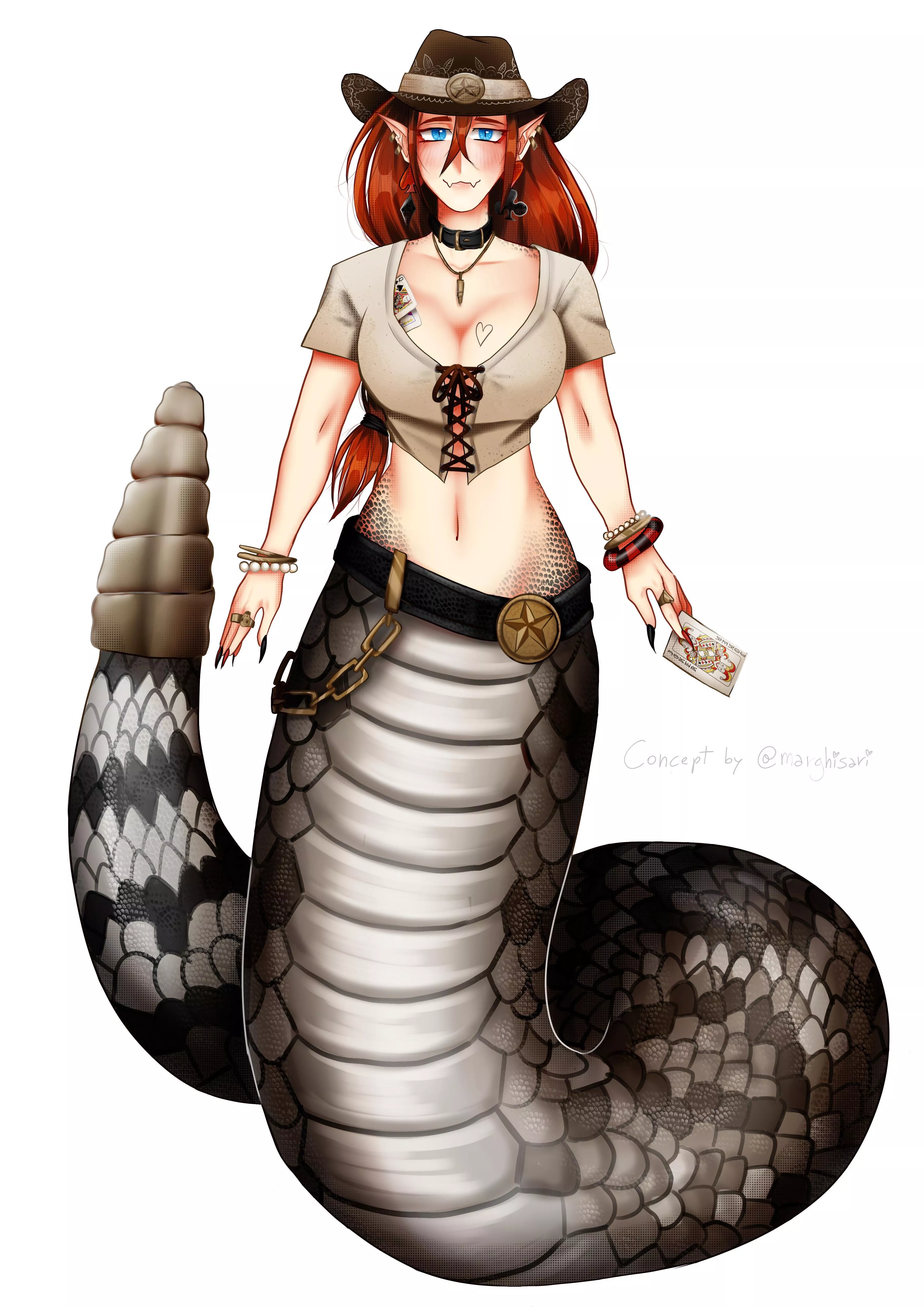 My snake oc if I was a woman posted by OddSky1101