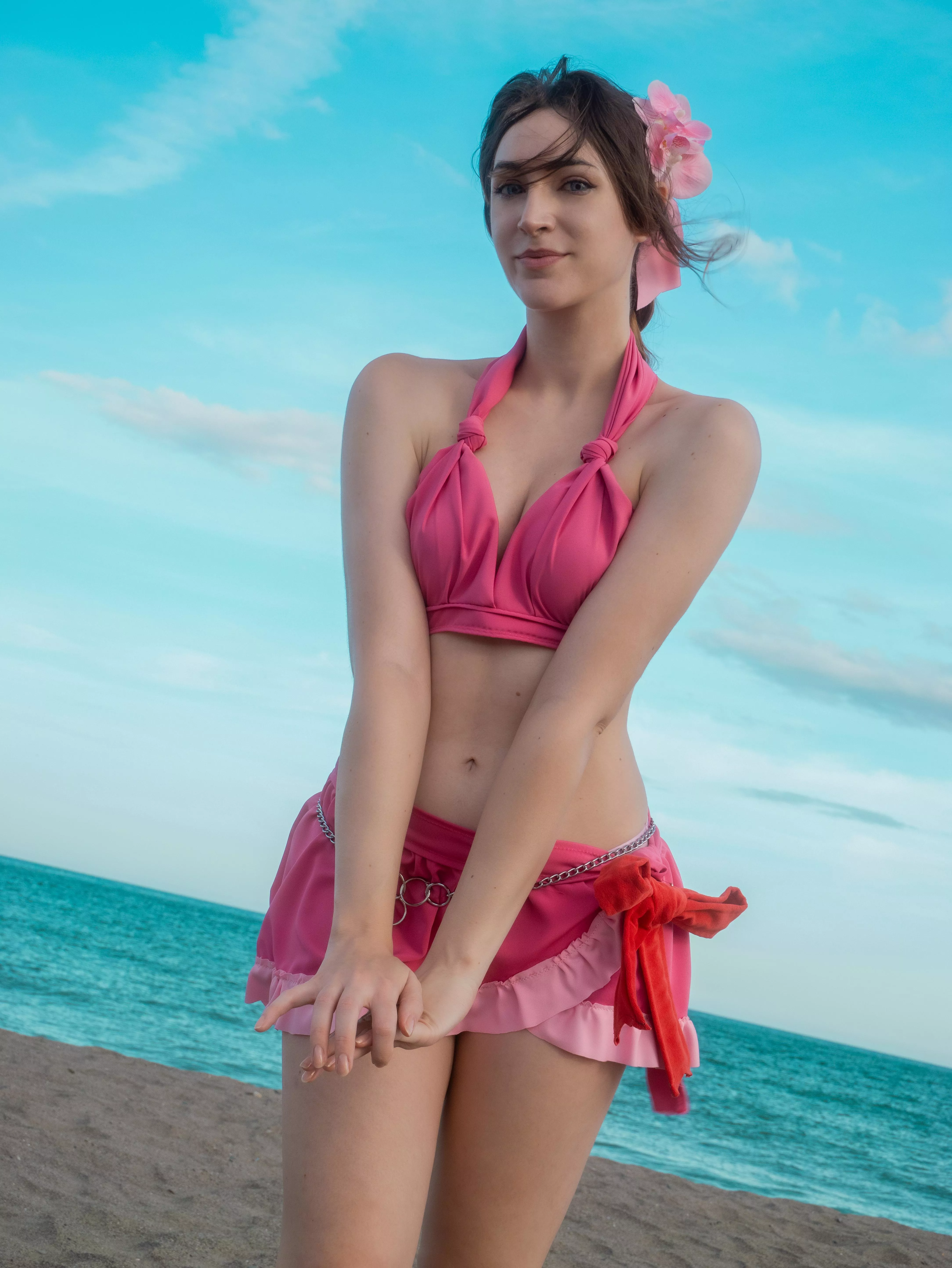 Aerith in Costa del Sol (by Milashiroki) posted by Milashiroki-cos