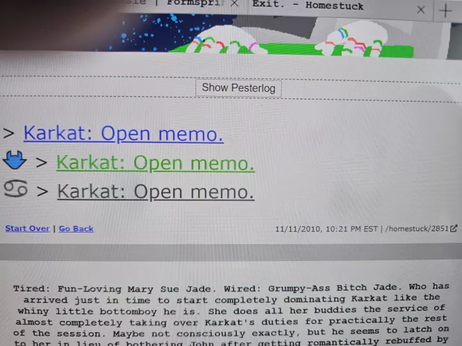 Karkat confirmed bottom. by UnerringDaring