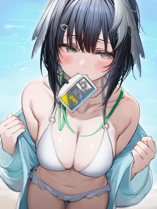 La Pluma showing her id card by marxsander2016