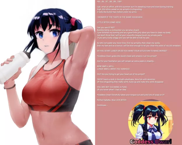 Mistress's sweaty armpits by Goddessowari