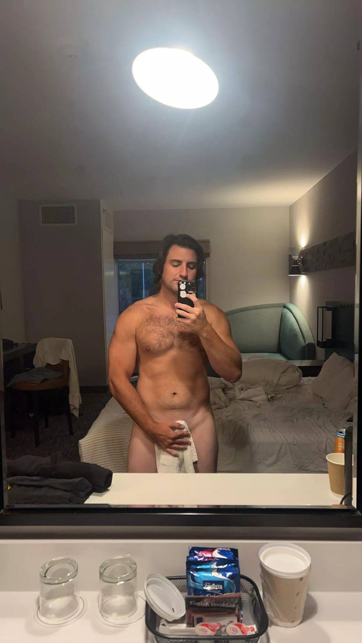 No better place to be naked than a hotel room  posted by Throwaway999989890