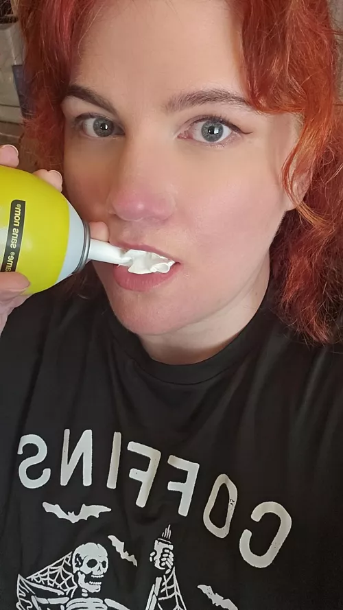 The only cream I had on hand for my mouth by Even-Ad-692