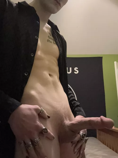 Think you could fit a goth guy’s cock down your throat? by GothSadist