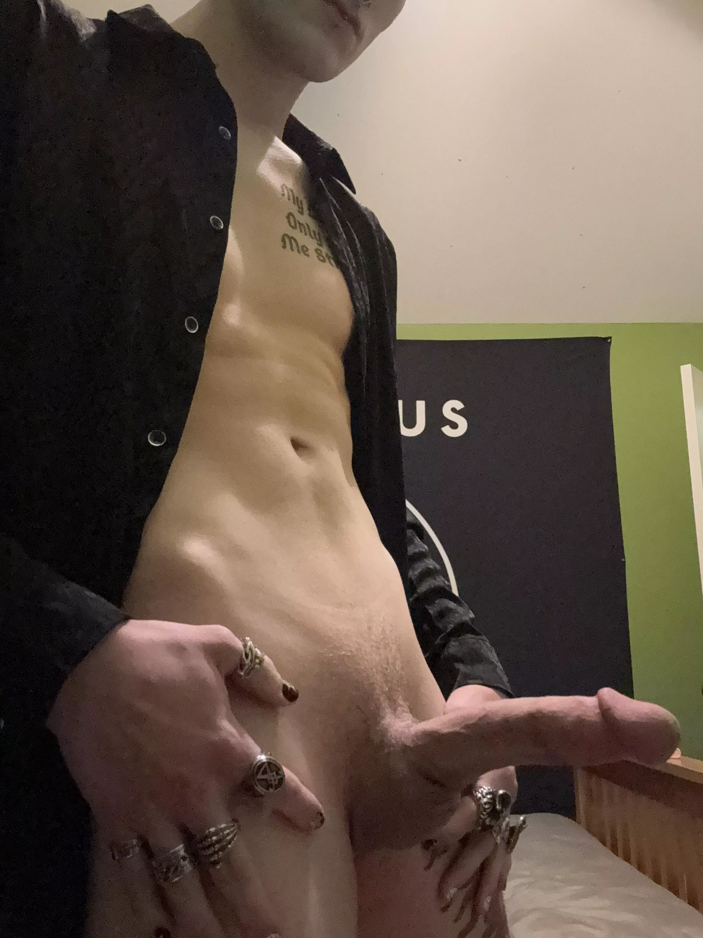 Think you could fit a goth guy’s cock down your throat? posted by GothSadist