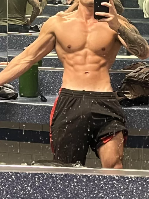 This gym mirror is dirtyyy, but so is my mind when it CUMS to clapping asses 😈😈 by TheeGuyDerek