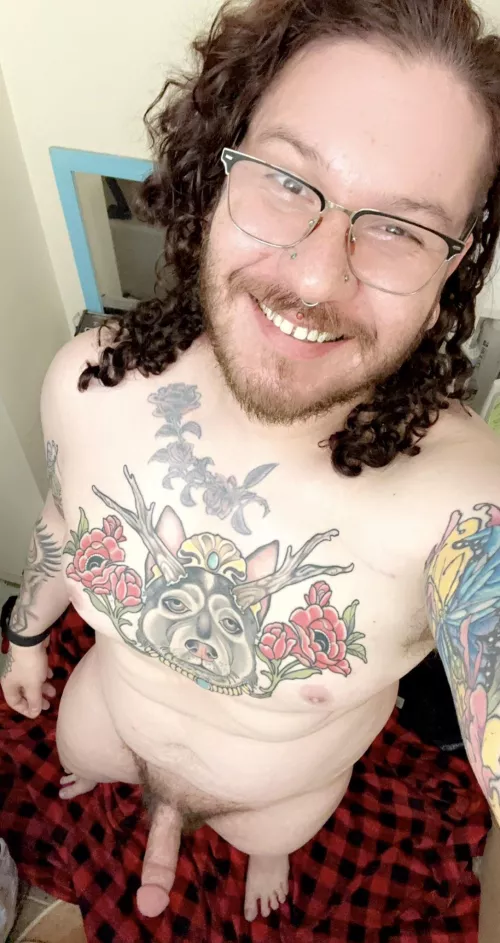 Wearing nothing but a smile  by TravieRexx