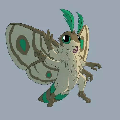 Chimka the Moth (by me) by furrik524