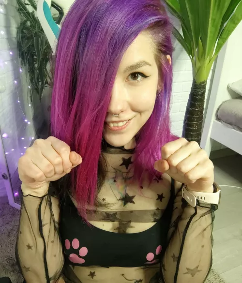 I enjoy bright hair color and creative outfits by MesmerizingLove