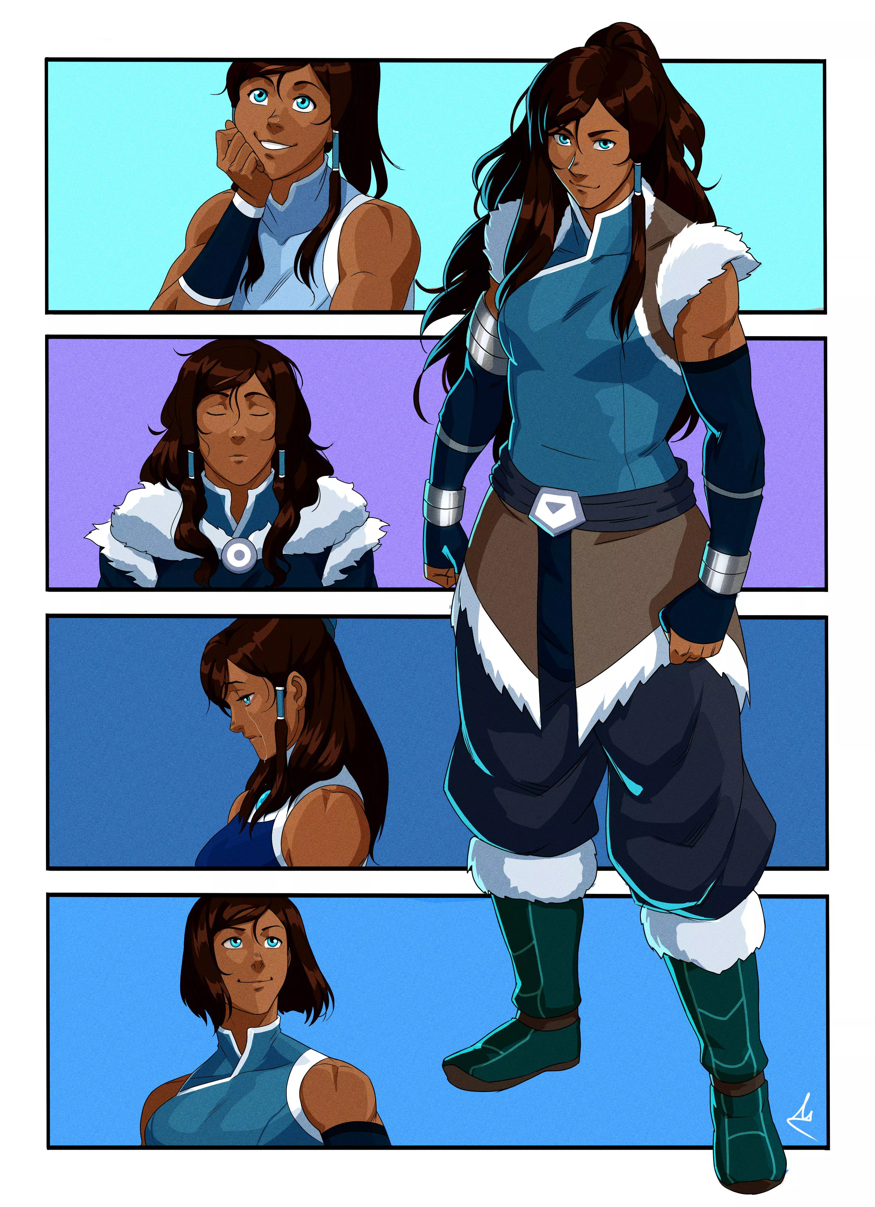 Korra evolution [@mastrocecchi] posted by TheTMoneyMan