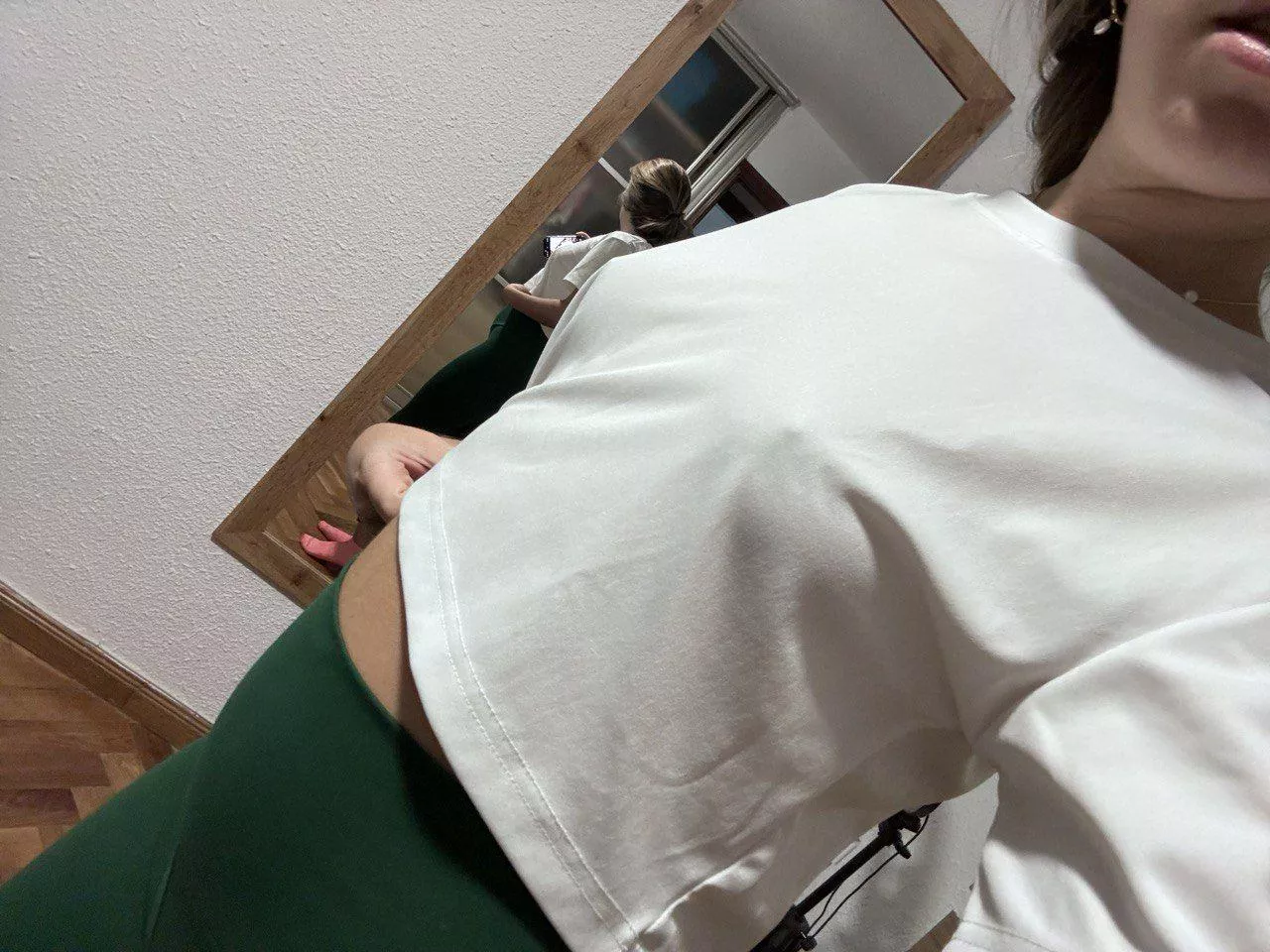 One of my fav tops to wear to the gym. Simple, elegant, yet... Pokies hahahaha. I always catch a guy or two getting a good look! posted by sam_my_friend