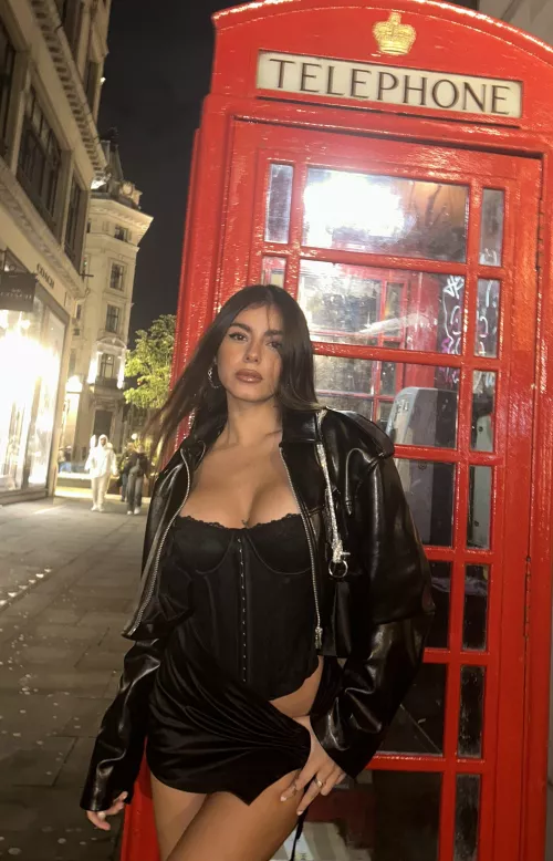 Ready to make London fall in love with my tight skirt ;)  by Lazy-Magician-4326