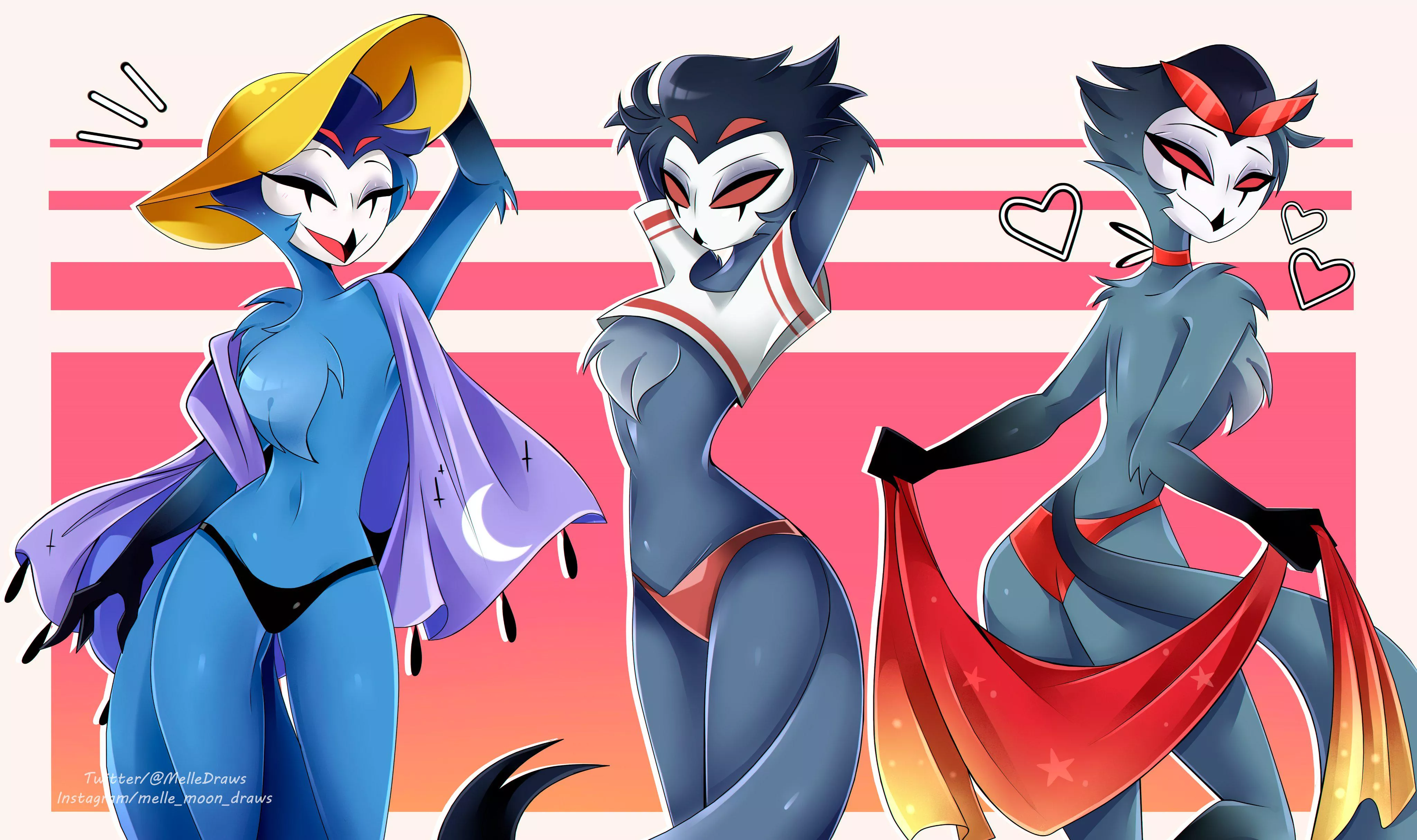 Stolas in his sexy swimsuits [M] (MelleDraws) posted by Sexy_Femboi25