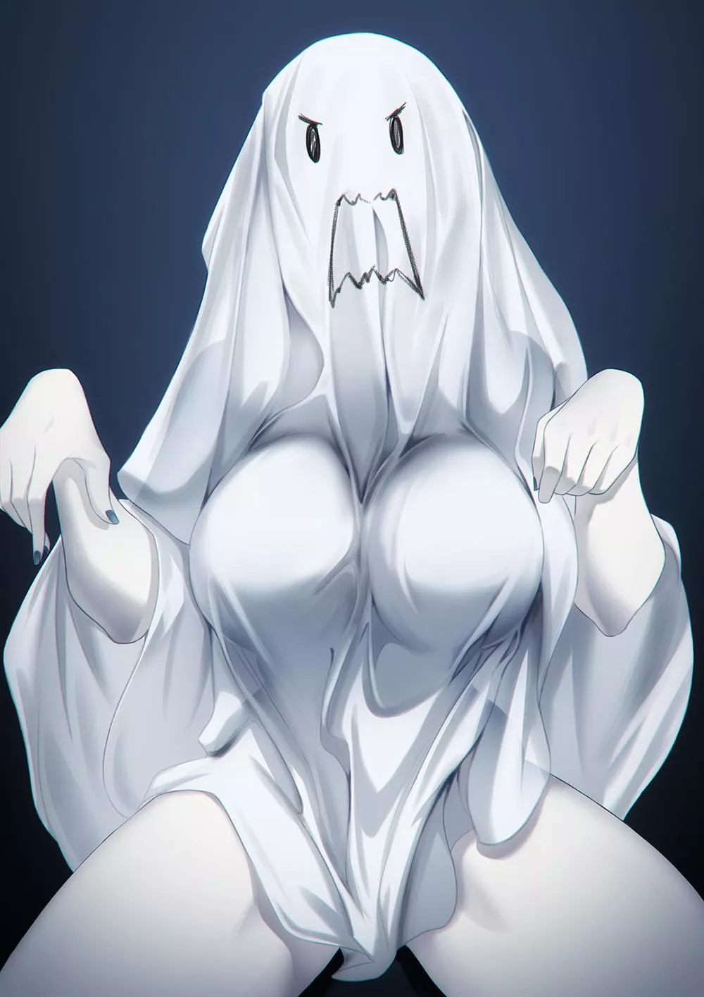 thiccc ghost [original] posted by Zewen_Senpai