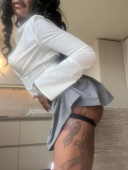 Can you guess what I’m hiding under my skirtttt😳😳 by princessachanell