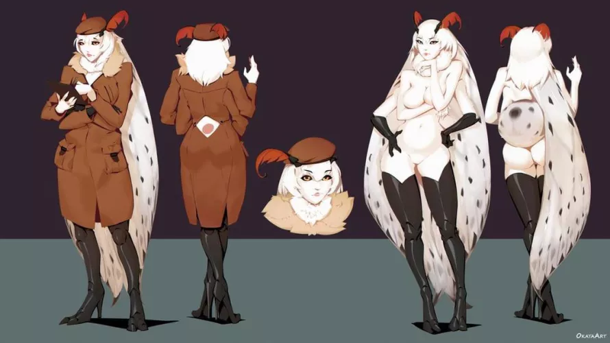 Elegant Moth in search for a bright lamp by KnotBunnny