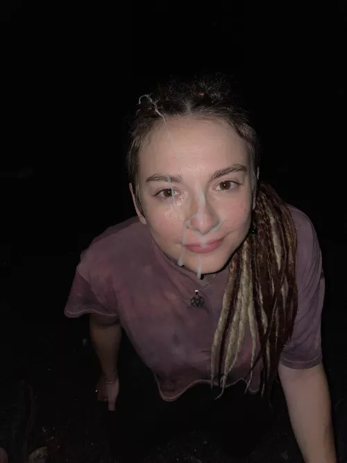 First nighttime outdoor facial, how'd I do?  by MackenzieHarperxoxo