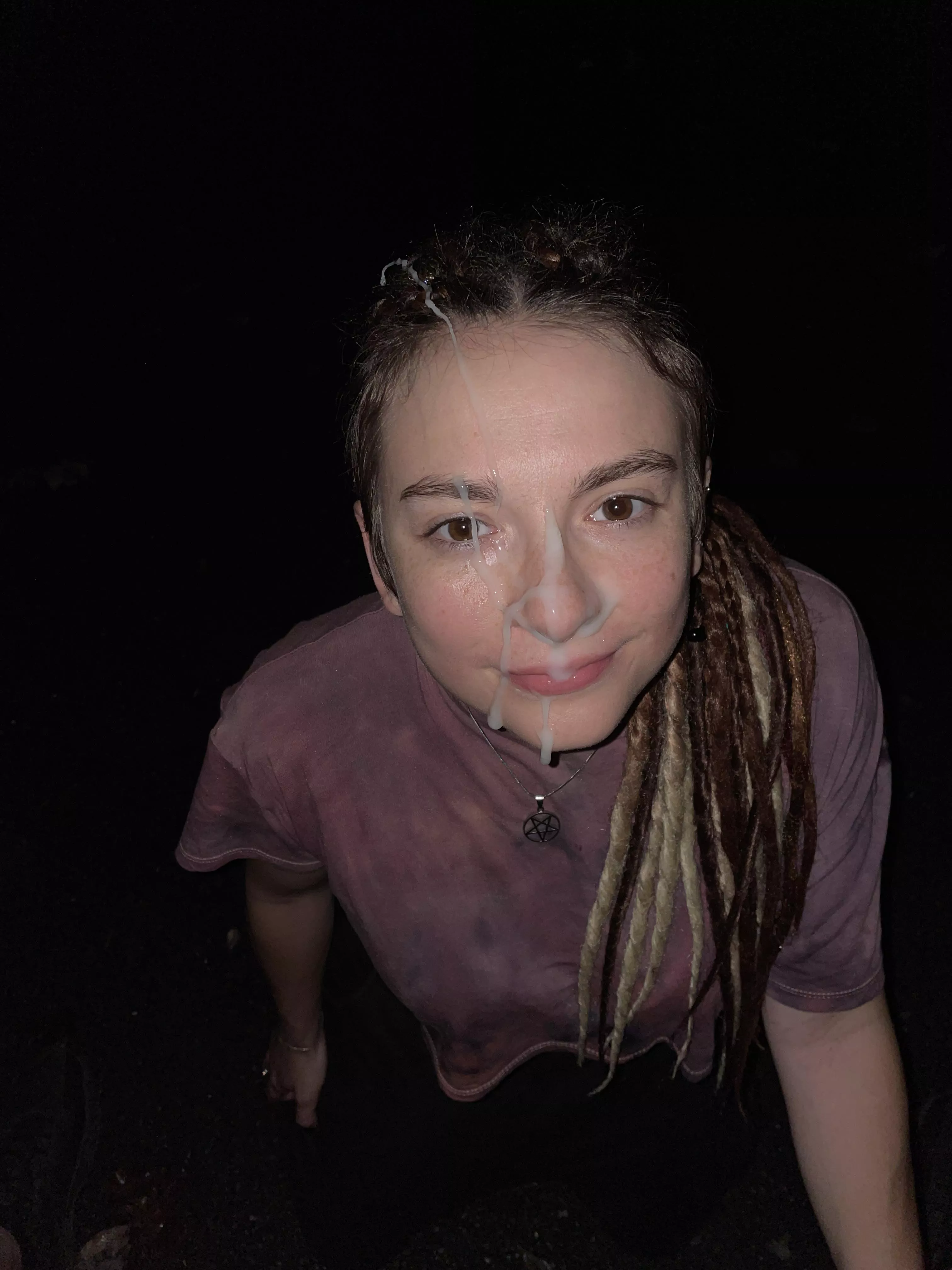 First nighttime outdoor facial, how'd I do?  posted by MackenzieHarperxoxo