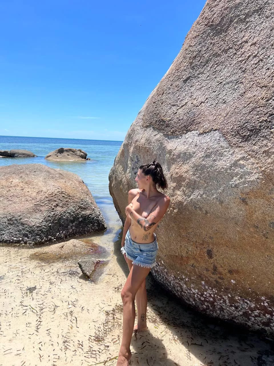 How would you react if you saw me strolling by the shore? posted by Little_Eva_20