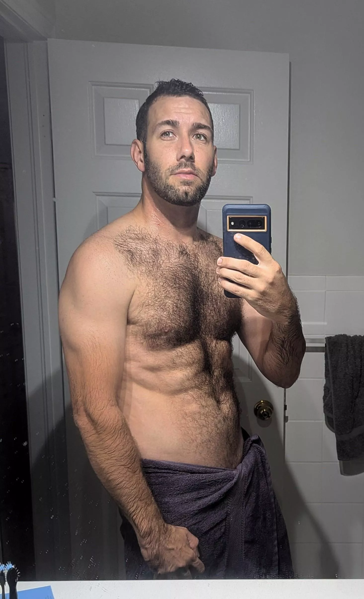 I'm about to shower, who is going to help me wash all this fur 😈 posted by Altruistic_Suspect45