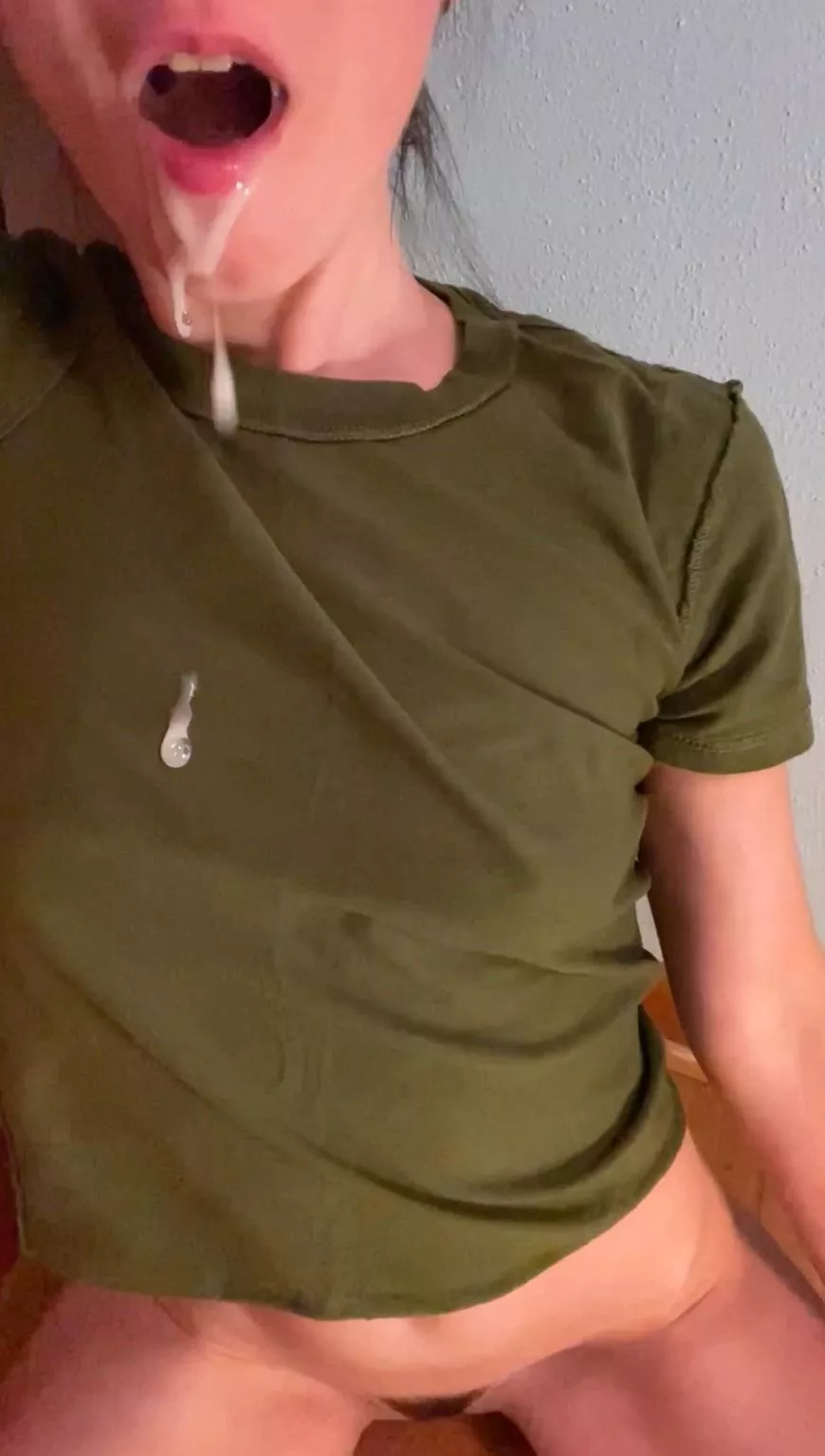 Letting it drip out of my mouth so I can show you posted by ctsharing