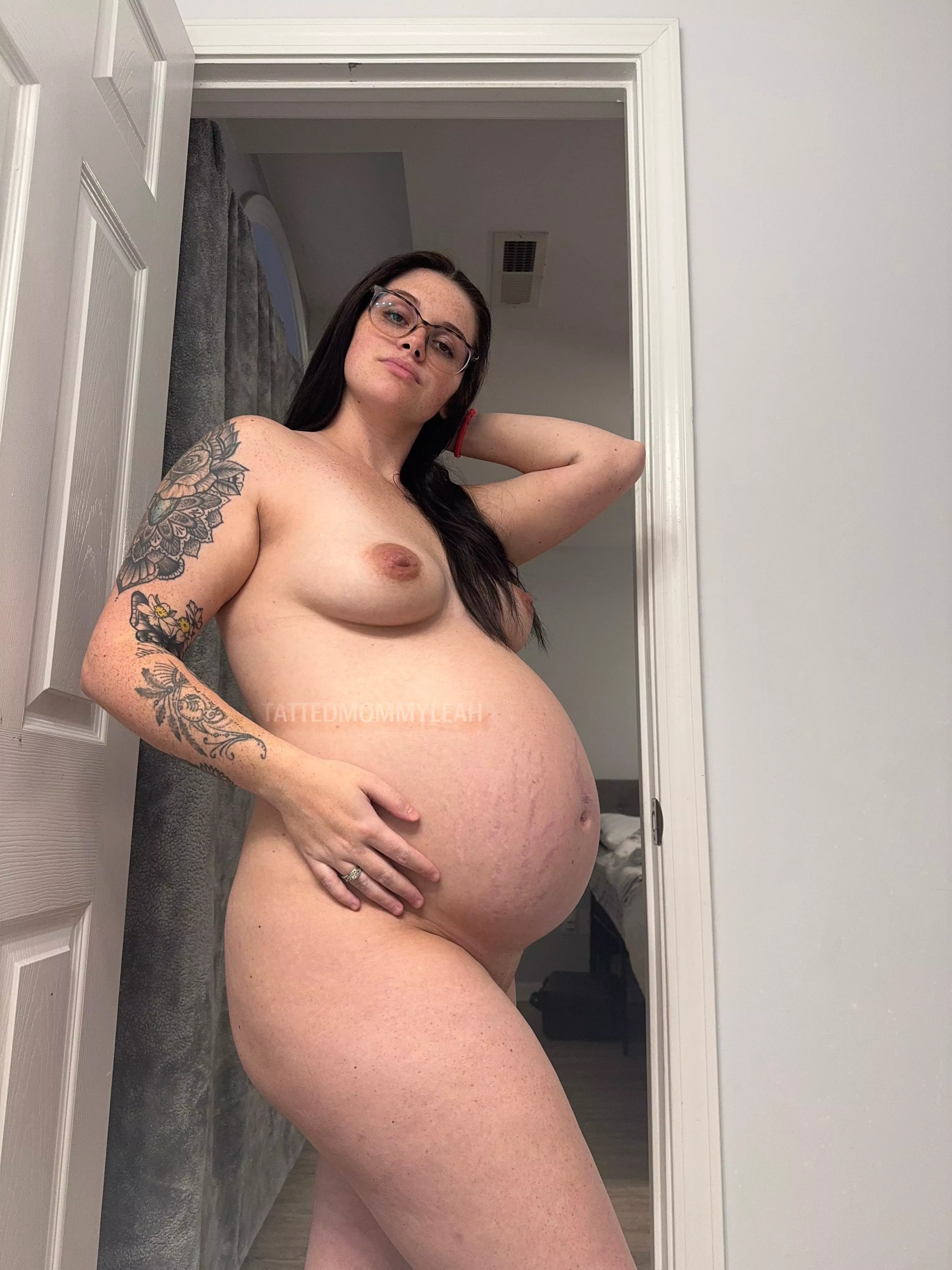 Proudly showing my preggo body. i hope you like it posted by TattedMommyleah