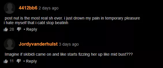 The duality of Pornhub Comments posted by SaleRude