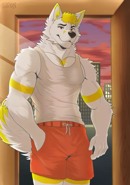 Commission for Outlawedfox (art by me) by iAmInaktiv