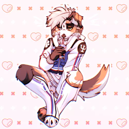 dun worry! your service dog is here (art by me) by Jinx_Robin