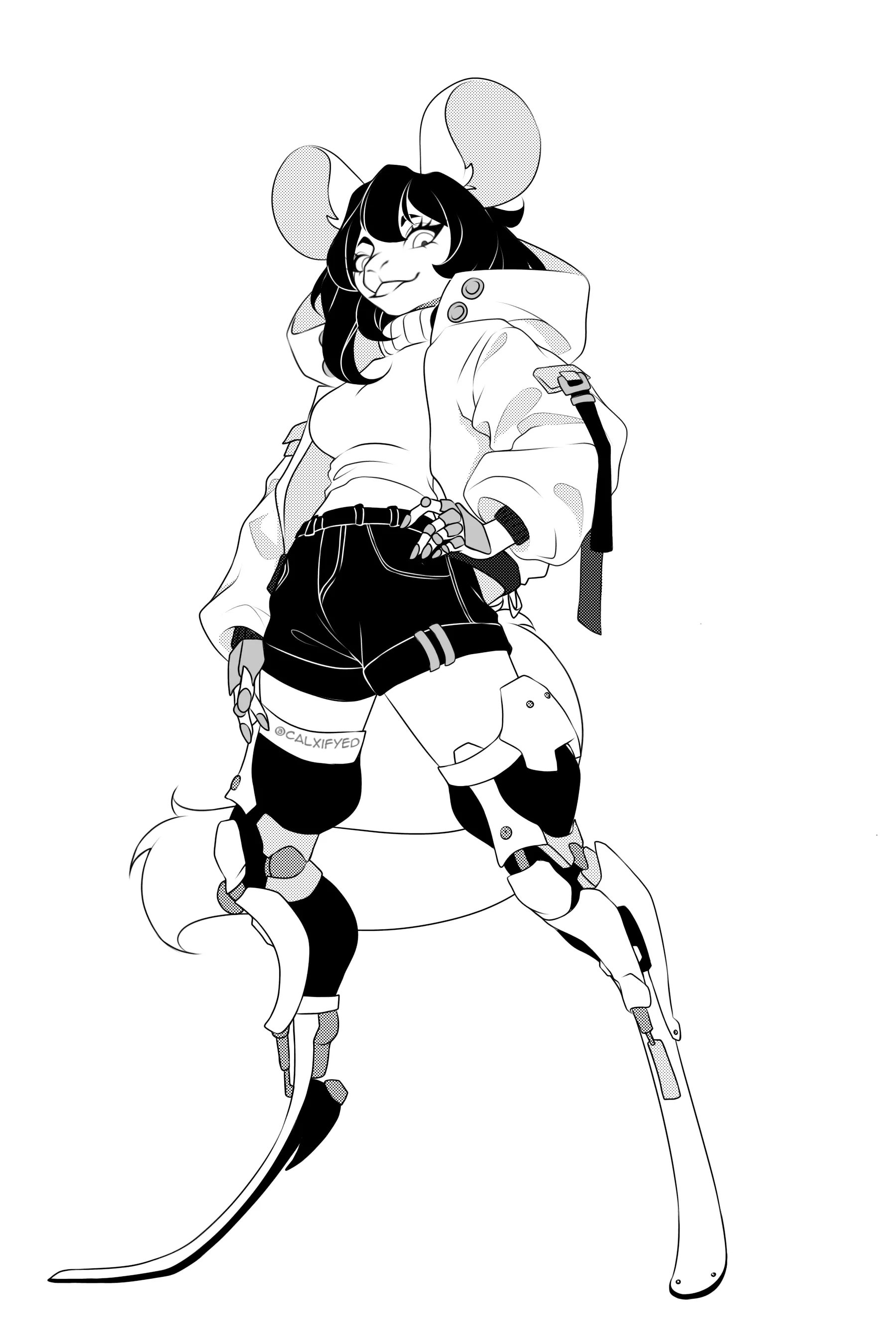 Finally started working on my own fursona, meet Charlie the Chinchilla! (art by me) posted by Calxifur