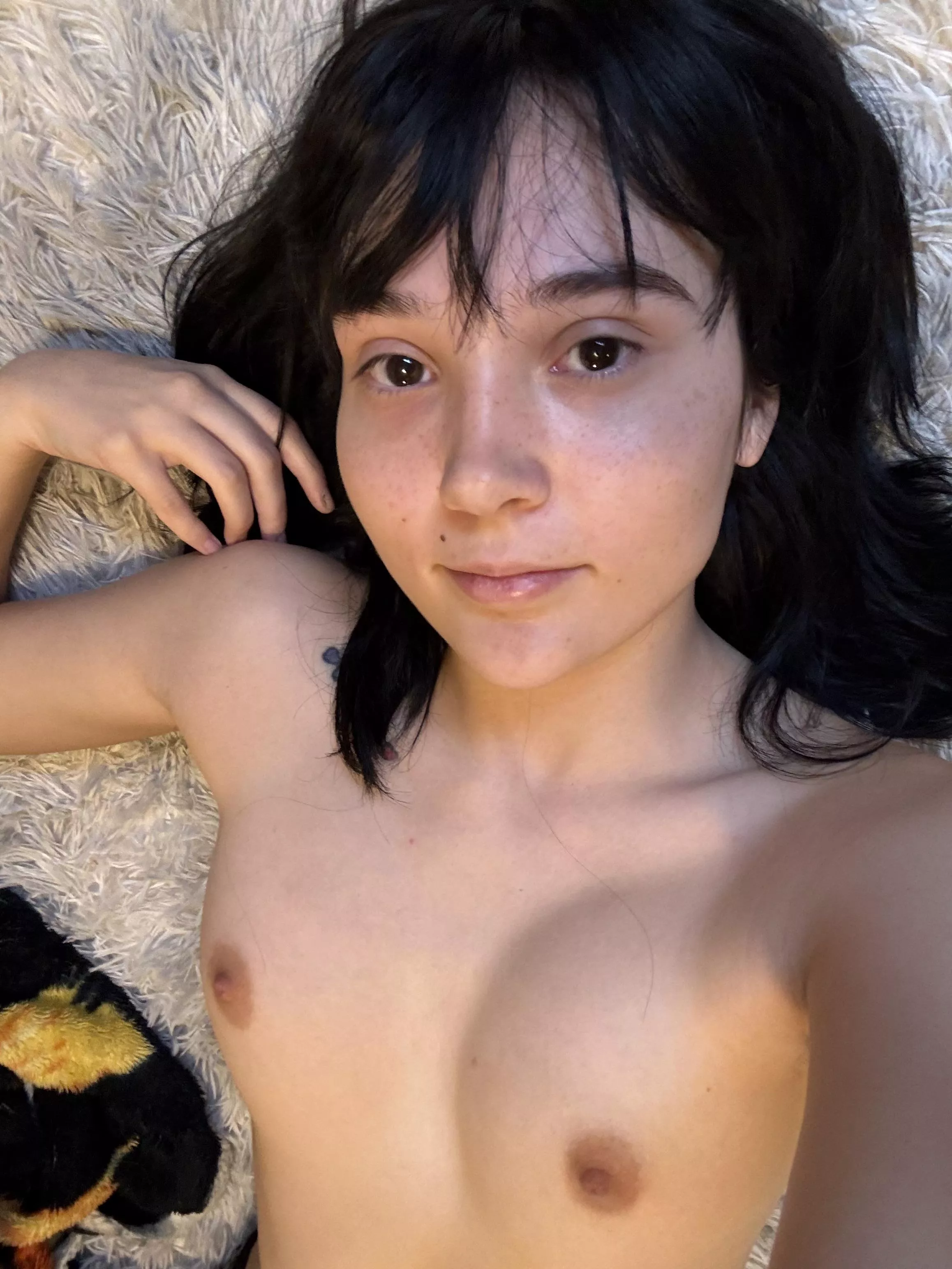 Give my little tits a bite  posted by iambatmansbff