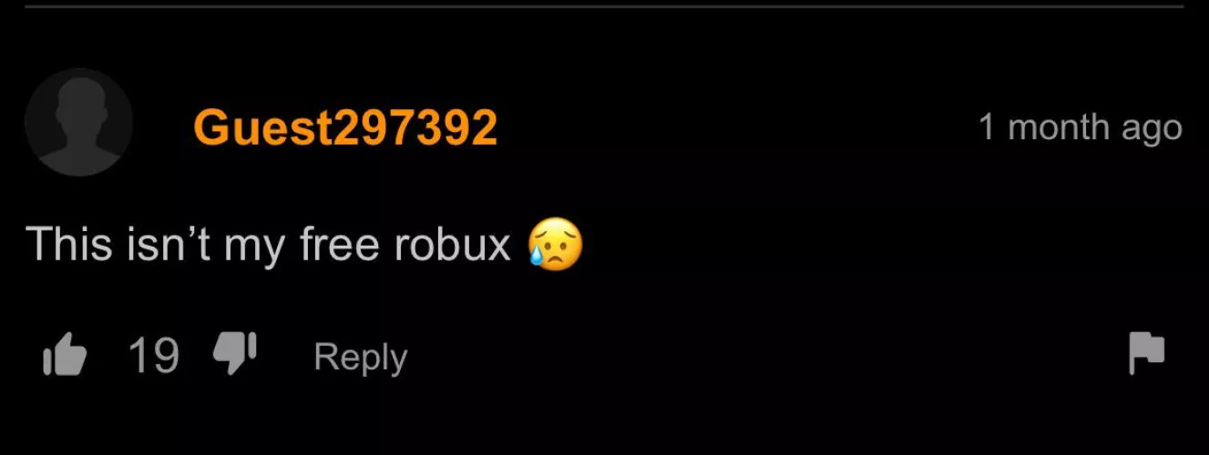 No Robux  by guyinapile