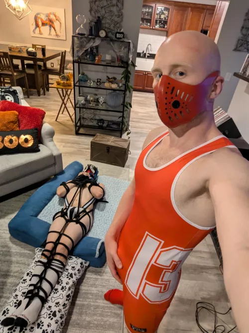 Relaxing w/ my pup on a lazy Sunday night by sirAnticks