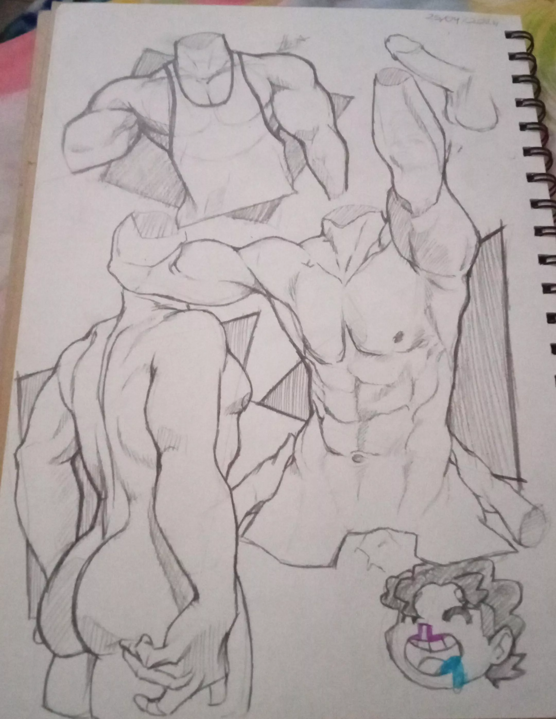 Suggestive Sketches (art by me)// Bara Sketchbook  posted by MajesticSupport1