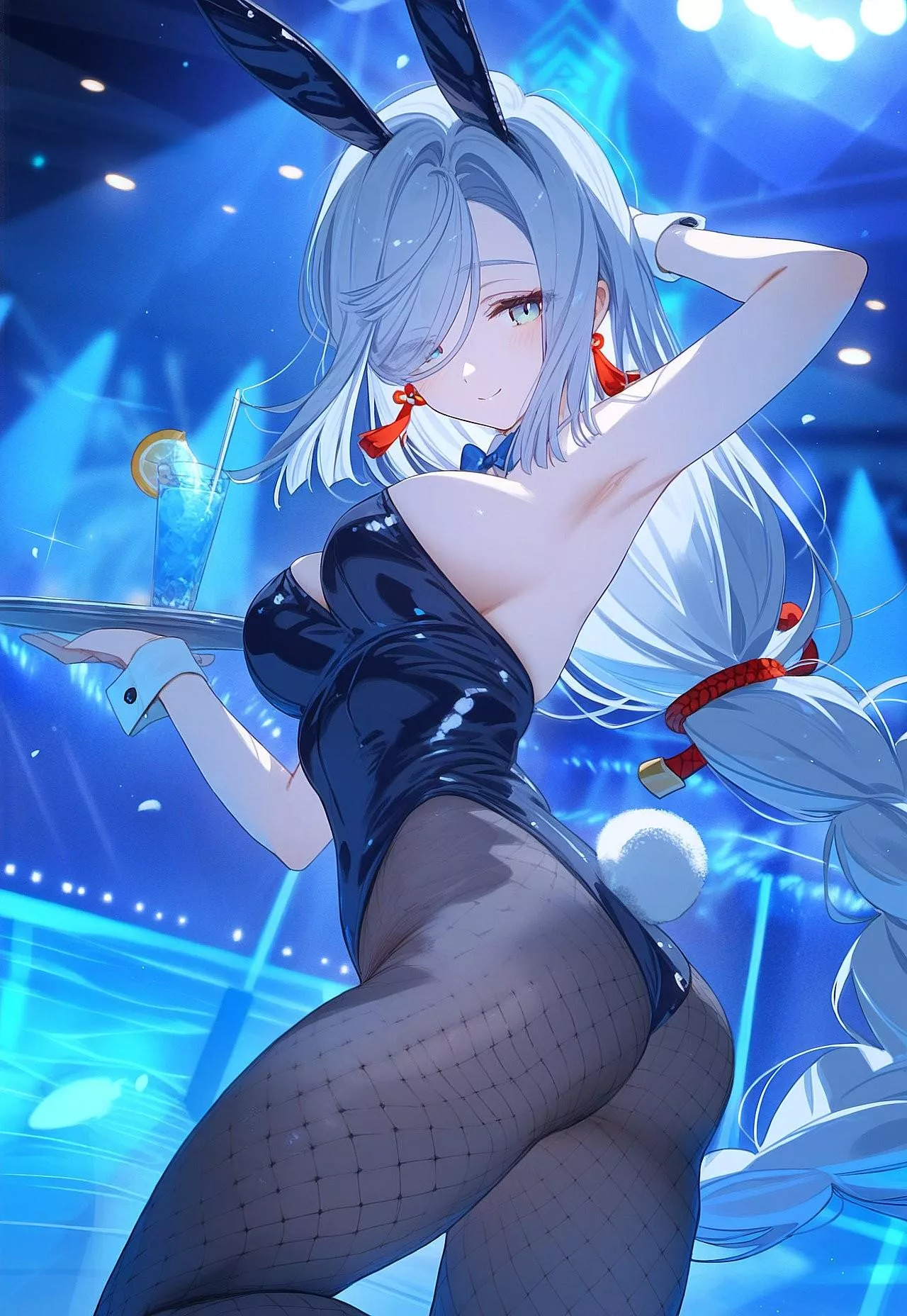 Waitress Bunny Shenhe [Genshin Impact] posted by CheetahSperm18