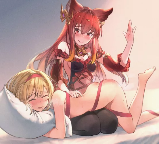 Anthuria gave Djeeta her Valentine's reward [Granblue Fantasy] by SlientLittleJohnson