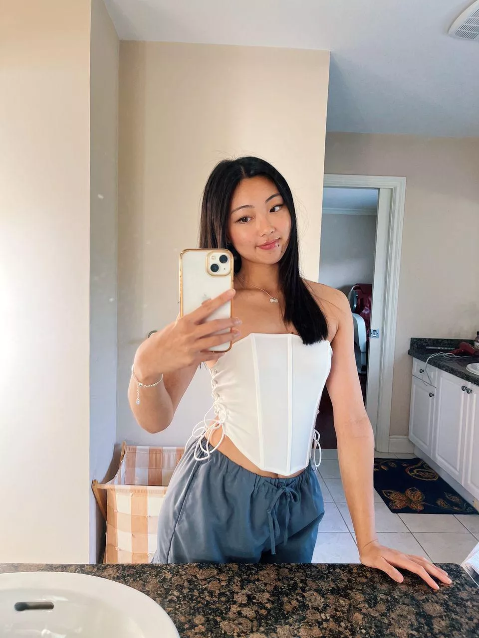 cute selfie posted by aznsweet