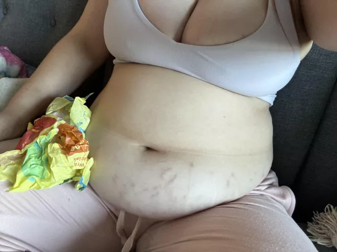 I’m always surrounded by food wrappers by Admirable_Let_1655