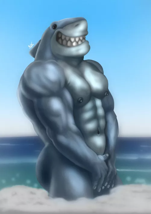 King Shark (Artist:RoxDS1993) by RoxDS1993