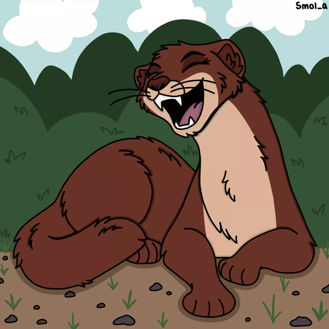 Weasel From The Animals Of Farthing Wood posted by Smol-Alicia