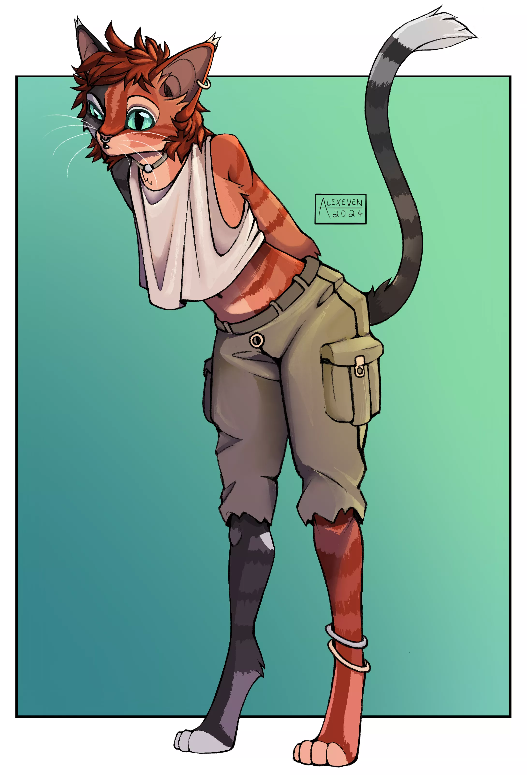 What's he lookin' at? Wrong answers only! (Art by me) posted by alexeven-art